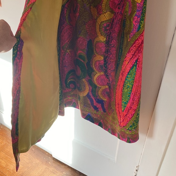 Vintage paisley maxi wrap skirt - Picture 6 of 12